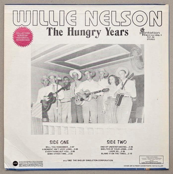 Willie Nelson - The Hungry Years (LP)