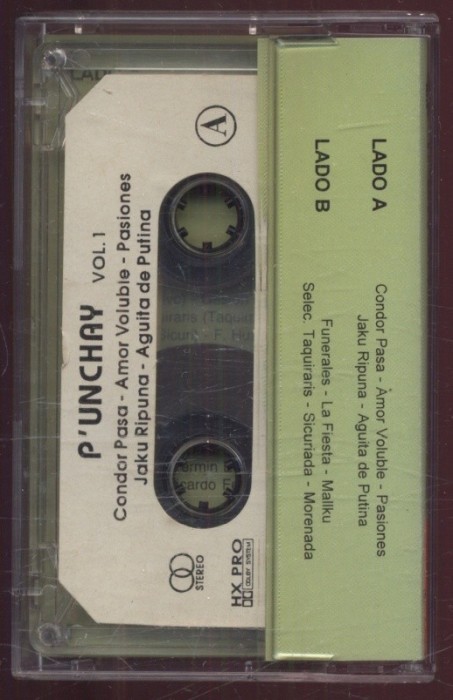 P’unchay Bolivia vol. 1: Musica tradicional de los Andes (MC)