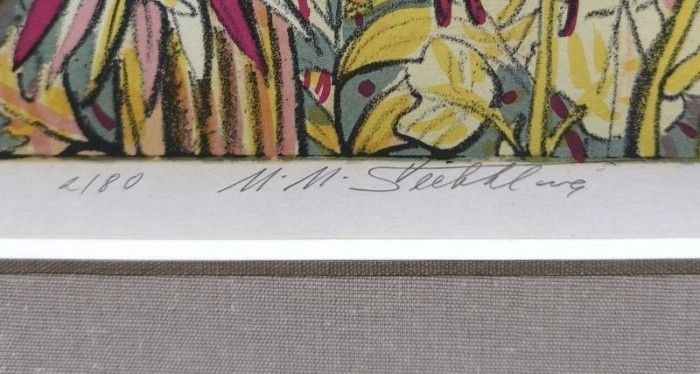 Marie Michaela Šechtlová - Abstraktní krajina (litografie)