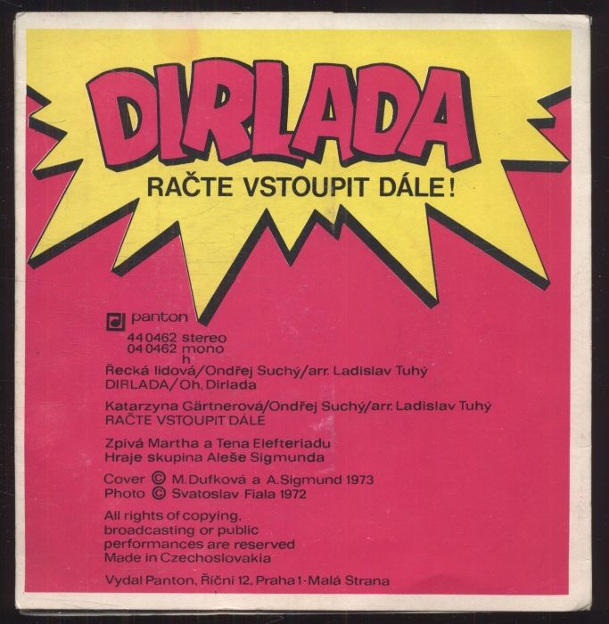 Martha & Tena - Dirlada / Račte vstoupit dále! (SP)