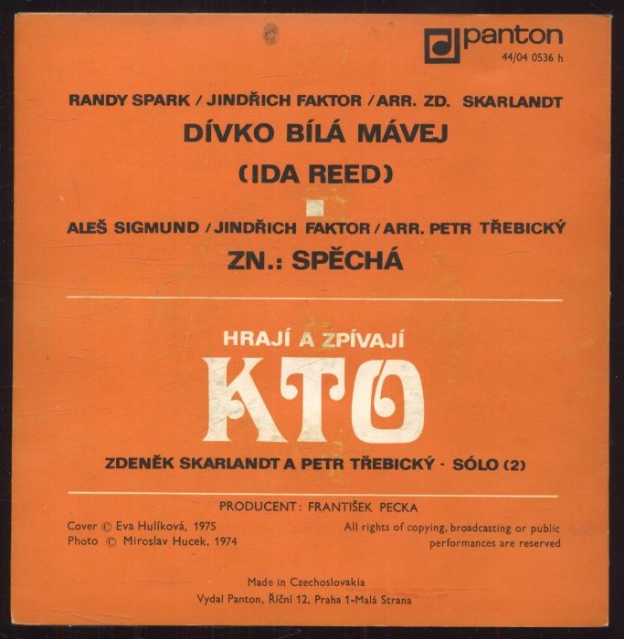 KTO - Dívko bílá mávej / Zn.: Spěchá (SP)