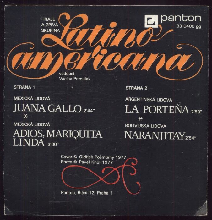 Latino-americana - Juana Gallo; Adios, Mariquita Linda / La Porteňa; Naranjitay (EP)