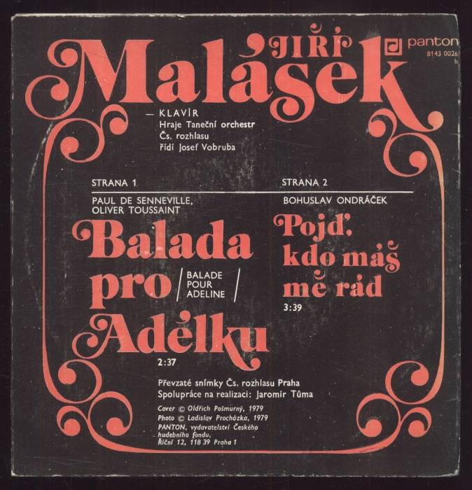 Jiří Malášek - Balada pro Adélku / Pojď, kdo máš mě rád (SP)