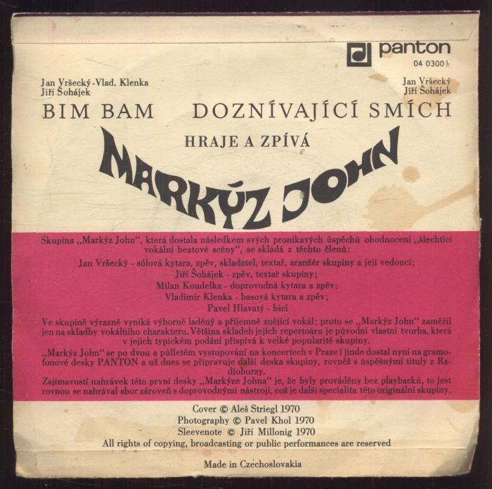 Markýz John - Bim bam / Doznívající smích (SP)