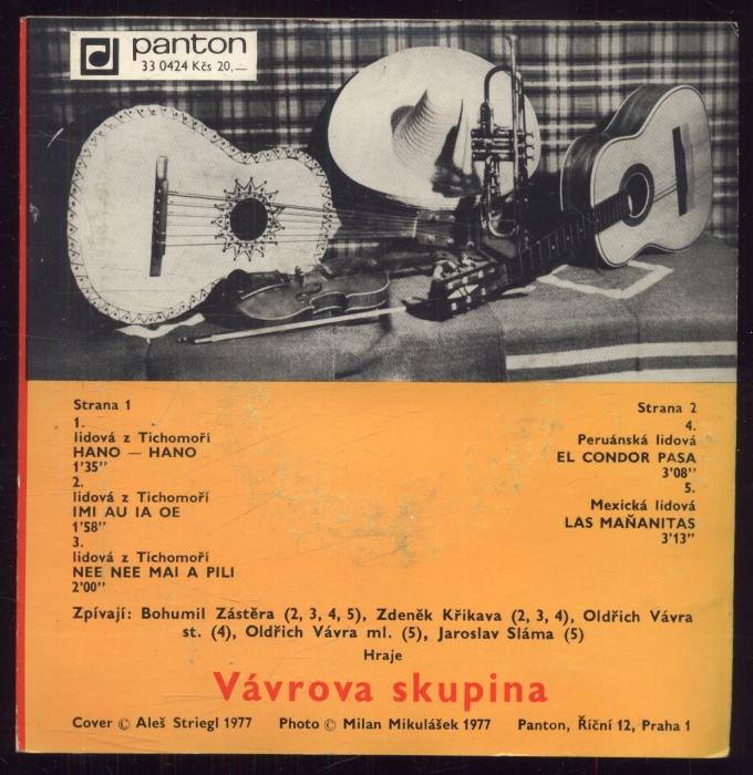 Vávrova Skupina - Hano - Hano (SP)