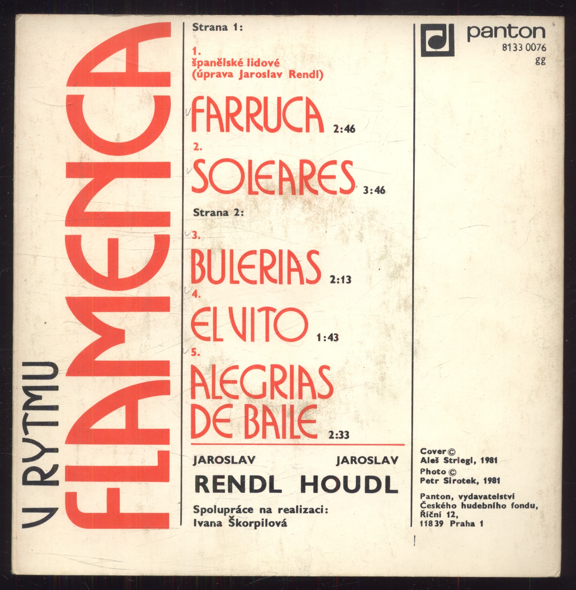 Jaroslav Rendl, Jaroslav Houdl - V rytmu flamenca (SP)