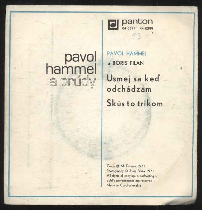 Pavol Hammel - Usmej sa keď odchádzam / Skús to trikom (SP)