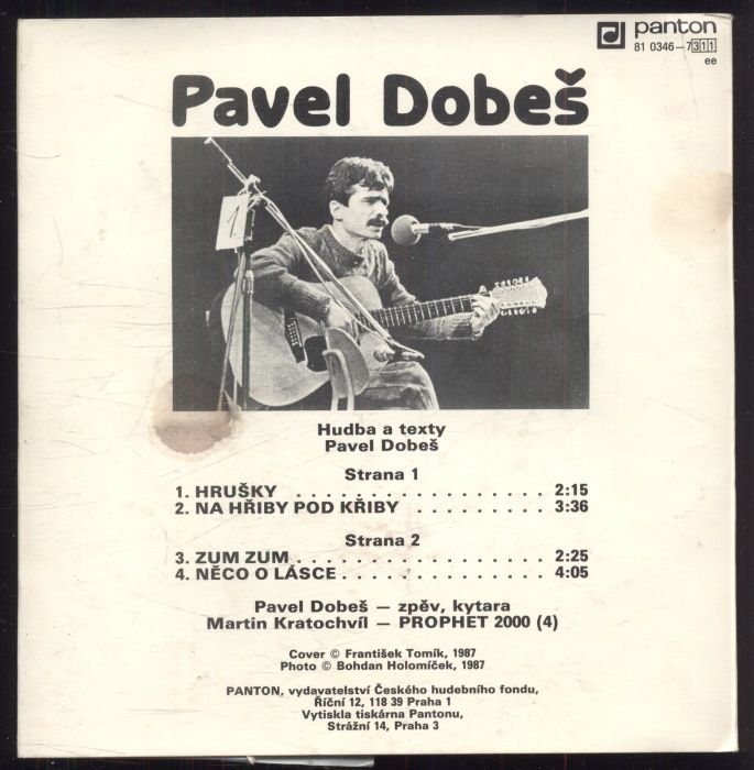 Pavel Dobeš - Hrušky; Na hřiby pod Křiby / Zum zum; Něco o lásce (EP)
