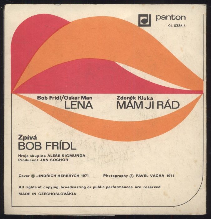 Bob Frídl - Lena / Mám ji rád (SP)