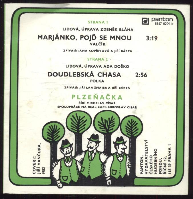 Plzeňačka - Marjánko, pojď se mnou / Doudlebská chasa (SP)