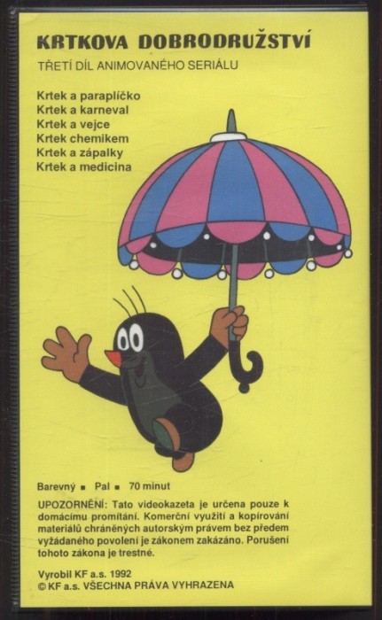 Krtkova dobrodružství 3 (VHS)