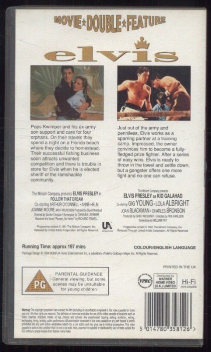 Follow That Dream + Kid Galahad (VHS)