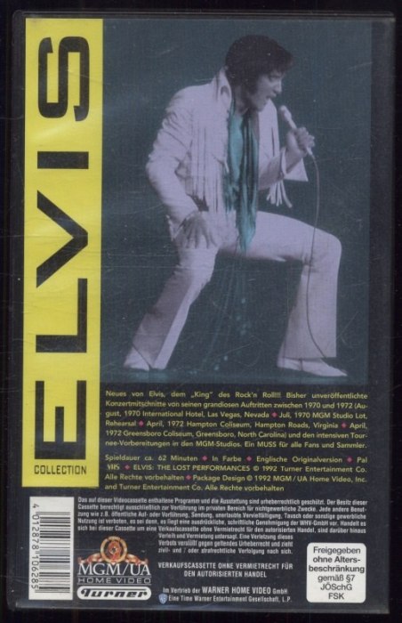 Elvis - Viva Las Vegas + Elvis - Elvis on Tour + Elvis - The Lost Performances (3VHS)