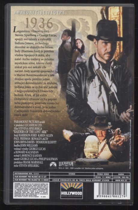 Indiana Jones a dobyvatelé ztracené archy (VHS)