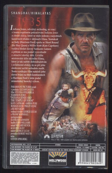 Indiana Jones a Chrám zkázy (VHS)